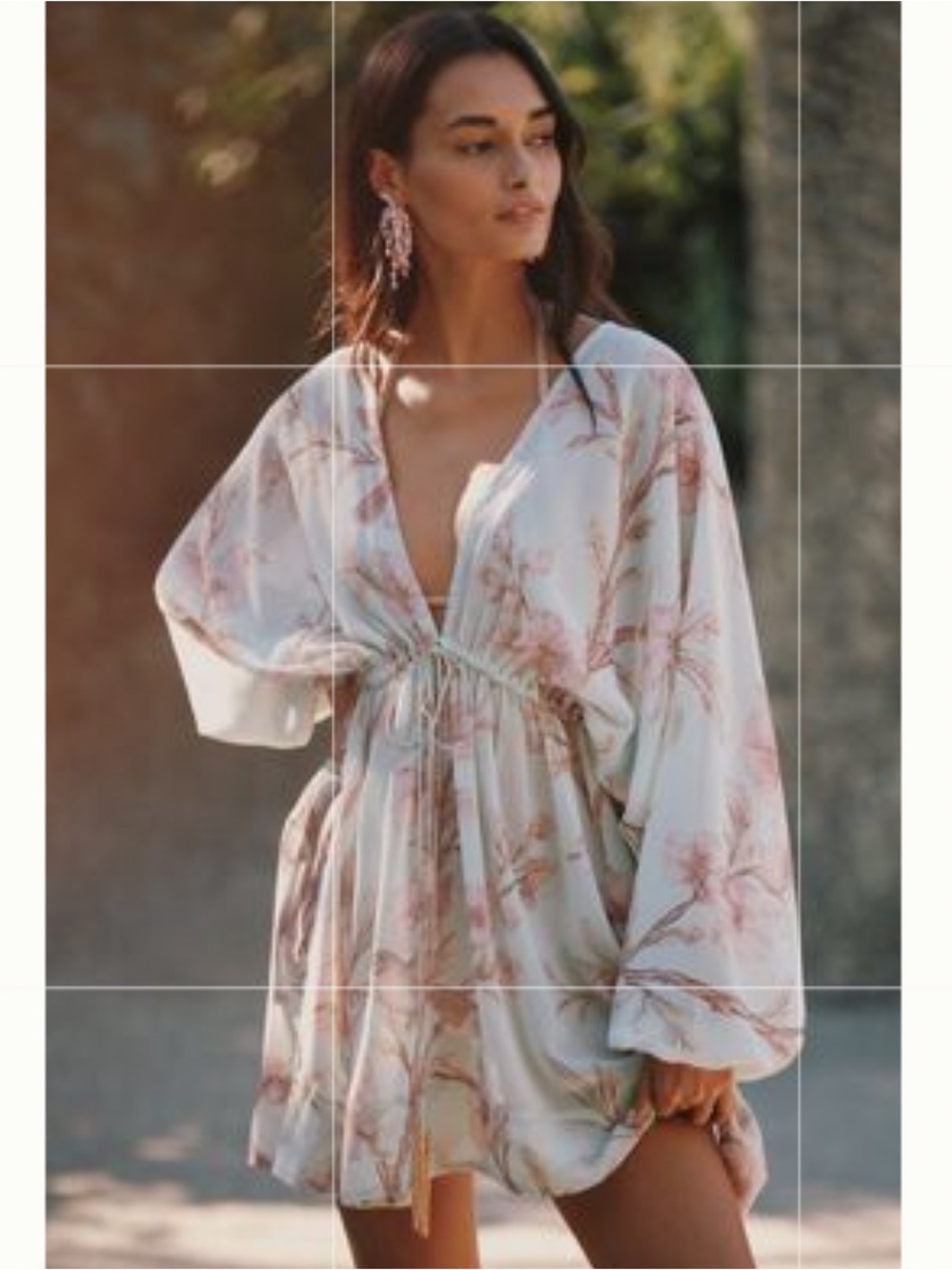 (NWT) ANTHROPOLOGIE - Printed Drawstring Getaway Kaftan (One Size)